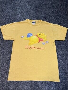 Vintage Disney Winnie the Pooh Daydreamer Graphic T-Shirt Jerry Leigh Medium 90s